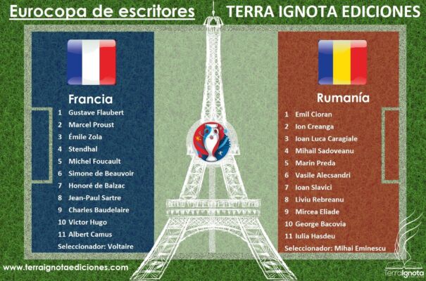 Eurocopa de escritores Francia Rumania Terra Ignota Ediciones www.terraignotaediciones.com Publicar y editar un libro enviar manuscrito a editorial